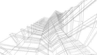 abstract purple architectural wallpaper high building design, digital concept background