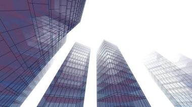 abstract purple architectural wallpaper high building design, digital concept background