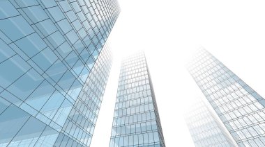 abstract architectural wallpaper high building design, digital concept background