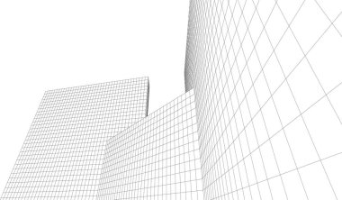 soyut mimari duvar kağıdı gökdelen tasarımı, dijital konsept arkaplan 