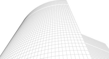 soyut mimari duvar kağıdı gökdelen tasarımı, dijital konsept arkaplan 