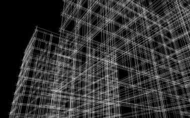 soyut mimari duvar kağıdı tasarımı, dijital konsept arkaplan