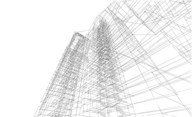 soyut mimari duvar kağıdı tasarımı, dijital konsept arkaplan