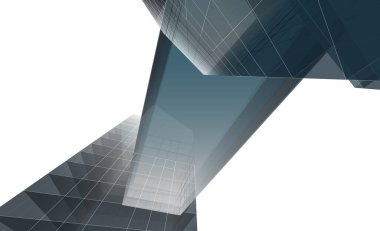 soyut mimari duvar kağıdı gökdelen tasarımı, dijital konsept arkaplan