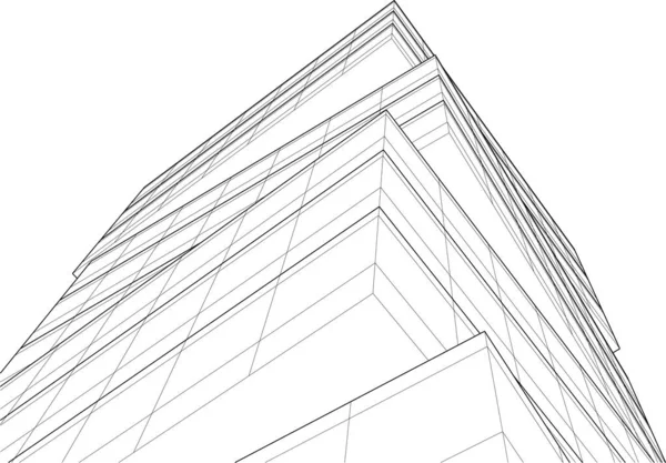 Φουτουριστικό Φόντο Ουρανοξύστες Πόλεων Διανυσματική Απεικόνιση — Διανυσματικό Αρχείο