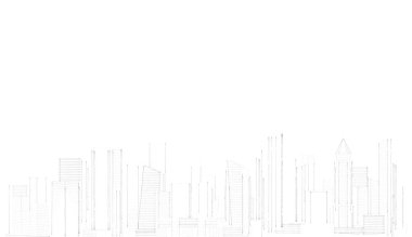 soyut mimari duvar kağıdı gökdelen tasarımı, dijital konsept arkaplan