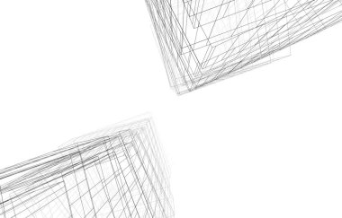 soyut mimari duvar kağıdı gökdelen tasarımı, dijital konsept arkaplan