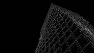 soyut mimari duvar kağıdı gökdelen tasarımı, dijital konsept arkaplan