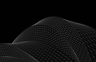  Gelecek perspektifi, soyut mimari duvar kağıdı tasarımı, dijital konsept arkaplan