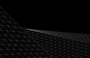  Gelecek perspektifi, soyut mimari duvar kağıdı tasarımı, dijital konsept arkaplan