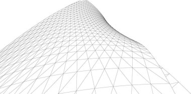  Gelecek perspektifi, soyut mimari duvar kağıdı vektör tasarımı, dijital konsept arkaplan