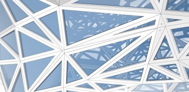  Gelecek perspektifi, soyut mimari duvar kağıdı tasarımı, dijital konsept arkaplan