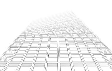  Gelecek perspektifi, soyut mimari duvar kağıdı tasarımı, dijital konsept arkaplan