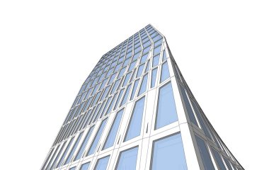  Gelecek perspektifi, soyut mimari duvar kağıdı tasarımı, dijital konsept arkaplan