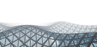  Gelecek perspektifi, soyut mimari duvar kağıdı tasarımı, dijital konsept arkaplan