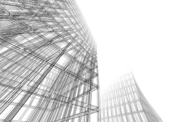  Gelecek perspektifi, soyut mimari duvar kağıdı tasarımı, dijital konsept arkaplan