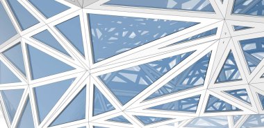  Gelecek perspektifi, soyut mimari duvar kağıdı tasarımı, dijital konsept arkaplan