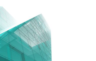  Gelecek perspektifi, soyut mimari duvar kağıdı tasarımı, dijital konsept arkaplan