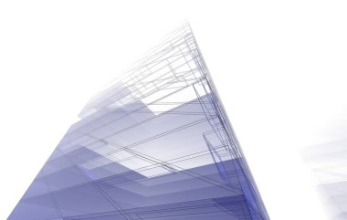  Gelecek perspektifi, soyut mimari duvar kağıdı tasarımı, dijital konsept arkaplan