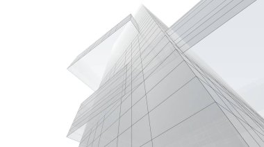  Gelecek perspektifi, soyut mimari duvar kağıdı tasarımı, dijital konsept arkaplan