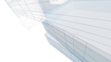  Gelecek perspektifi, soyut mimari duvar kağıdı tasarımı, dijital konsept arkaplan