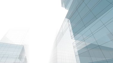  Gelecek perspektifi, soyut mimari duvar kağıdı tasarımı, dijital konsept arkaplan