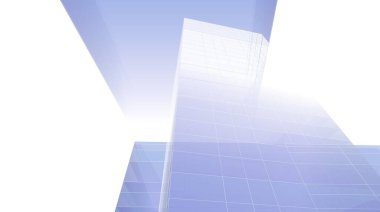  Gelecek perspektifi, soyut mimari duvar kağıdı tasarımı, dijital konsept arkaplan