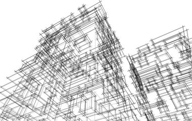  Gelecek perspektifi, soyut mimari duvar kağıdı vektör tasarımı, dijital konsept arkaplan