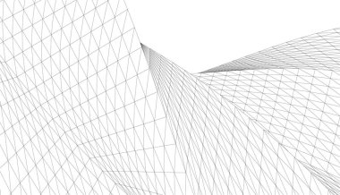 Soyut fütüristik arka plan, bir iş için modern grafik tasarımı, duvar kağıdı gökdelenleri tasarımı, vektör illüstrasyonu. soyut mimari duvar kağıdı
