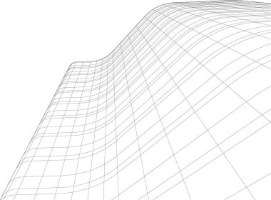 Gelecekçi şehir gökdelenleri arka plan, vektör illüstrasyonu