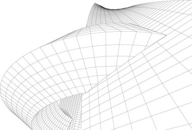 Soyut fütüristik arka plan, bir iş için modern grafik tasarımı, duvar kağıdı gökdelenleri tasarımı, vektör illüstrasyonu. soyut mimari duvar kağıdı