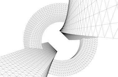 Soyut fütüristik arka plan, bir iş için modern grafik tasarımı, duvar kağıdı gökdelenleri tasarımı, vektör illüstrasyonu. soyut mimari duvar kağıdı
