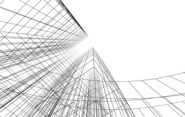 Soyut fütüristik arka plan, bir iş için modern grafik tasarımı, duvar kağıdı gökdelenleri tasarımı, dijital konsept arka plan. soyut mimari duvar kağıdı
