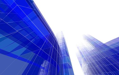 Soyut fütüristik arka plan, bir iş için modern grafik tasarımı, duvar kağıdı gökdelenleri tasarımı, dijital konsept arka plan. soyut mimari duvar kağıdı