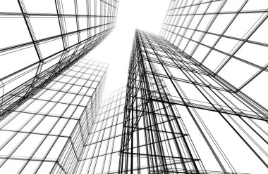 Soyut fütüristik arka plan, bir iş için modern grafik tasarımı, duvar kağıdı gökdelenleri tasarımı, dijital konsept arka plan. soyut mimari duvar kağıdı