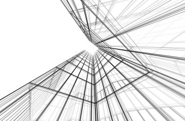 Soyut fütüristik arka plan, bir iş için modern grafik tasarımı, duvar kağıdı gökdelenleri tasarımı, dijital konsept arka plan. soyut mimari duvar kağıdı