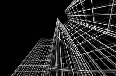 Soyut fütüristik arka plan, bir iş için modern grafik tasarımı, duvar kağıdı gökdelenleri tasarımı, dijital konsept arka plan. soyut mimari duvar kağıdı