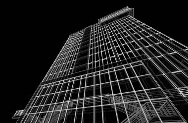 Soyut fütüristik arka plan, bir iş için modern grafik tasarımı, duvar kağıdı gökdelenleri tasarımı, dijital konsept arka plan. soyut mimari duvar kağıdı