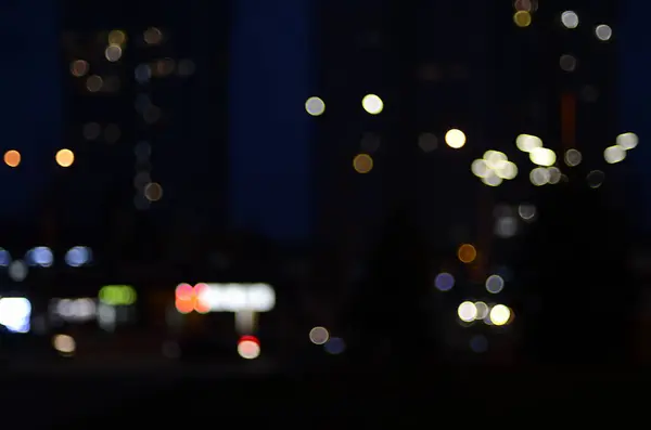 Foto Ljus Staden Natten — Stockfoto