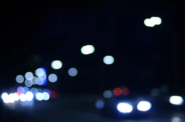 Фото Светофоров Городе Ночью — стоковое фото
