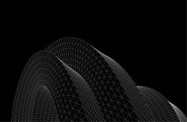 Soyut fütüristik arka plan, bir iş için modern grafik tasarımı, duvar kağıdı gökdelenleri tasarımı, vektör illüstrasyonu. soyut mimari duvar kağıdı