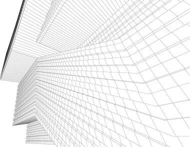 Soyut fütüristik arka plan, bir iş için modern grafik tasarımı, duvar kağıdı gökdelenleri tasarımı, dijital vektör illüstrasyonu. soyut mimari duvar kağıdı