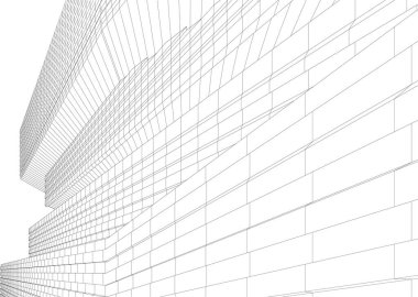 Soyut fütüristik arka plan, bir iş için modern grafik tasarımı, duvar kağıdı gökdelenleri tasarımı, dijital vektör illüstrasyonu. soyut mimari duvar kağıdı