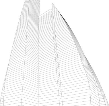 Soyut fütüristik arka plan, bir iş için modern grafik tasarımı, duvar kağıdı gökdelenleri tasarımı, dijital vektör illüstrasyonu. soyut mimari duvar kağıdı