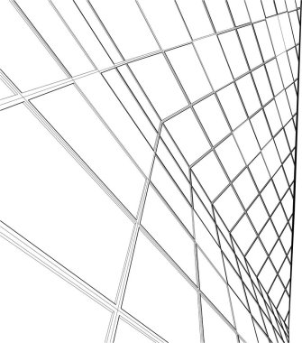 Soyut fütüristik arka plan, bir iş için modern grafik tasarımı, duvar kağıdı gökdelenleri tasarımı, dijital vektör illüstrasyonu. soyut mimari duvar kağıdı