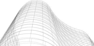 Soyut fütüristik arka plan, bir iş için modern grafik tasarımı, duvar kağıdı gökdelenleri tasarımı, dijital vektör illüstrasyonu. soyut mimari duvar kağıdı