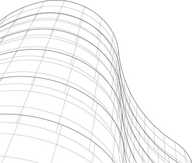 Soyut fütüristik arka plan, bir iş için modern grafik tasarımı, duvar kağıdı gökdelenleri tasarımı, dijital vektör illüstrasyonu. soyut mimari duvar kağıdı