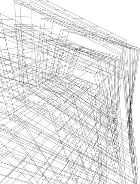 Soyut fütüristik arka plan, bir iş için modern grafik tasarımı, duvar kağıdı gökdelenleri tasarımı, dijital vektör illüstrasyonu. soyut mimari duvar kağıdı