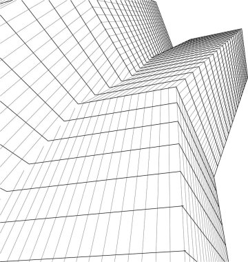 Soyut fütüristik arka plan, bir iş için modern grafik tasarımı, duvar kağıdı gökdelenleri tasarımı, dijital vektör illüstrasyonu. soyut mimari duvar kağıdı