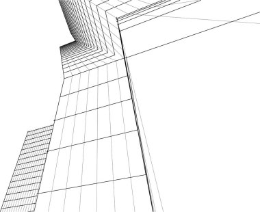 Soyut fütüristik arka plan, bir iş için modern grafik tasarımı, duvar kağıdı gökdelenleri tasarımı, dijital vektör illüstrasyonu. soyut mimari duvar kağıdı